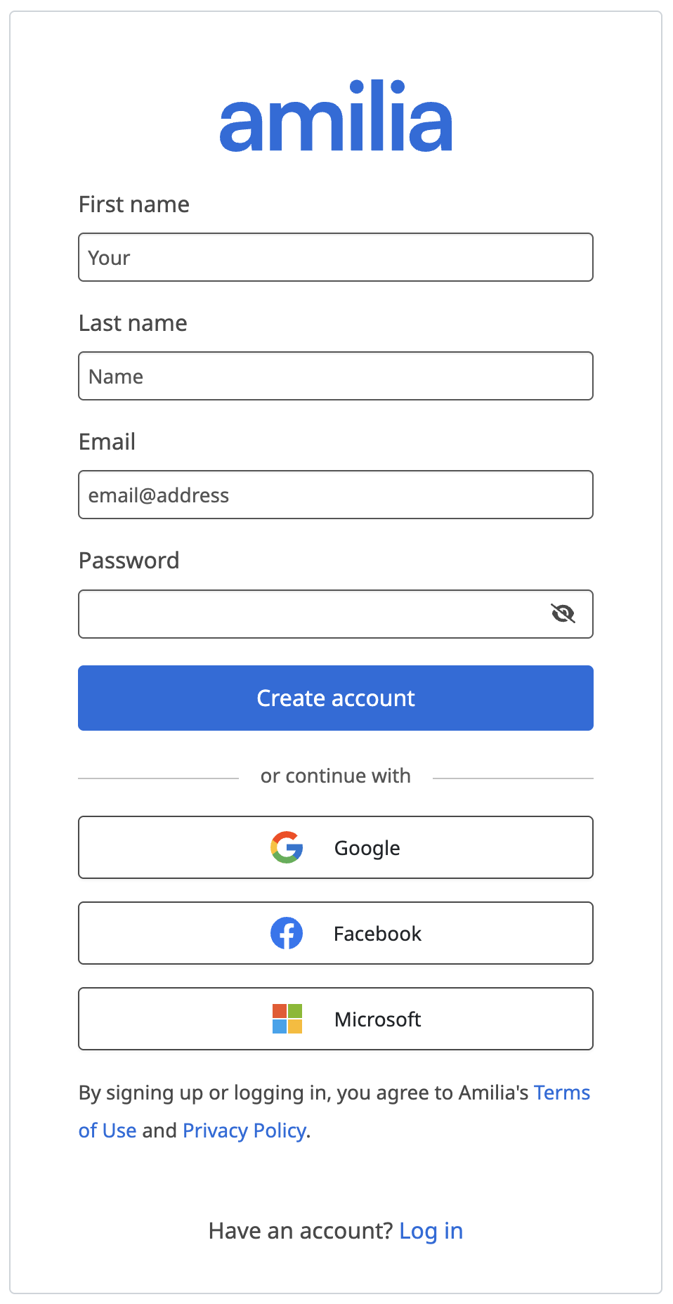 Sign Up